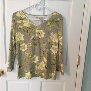 Long sleeve, 100 % cotton top